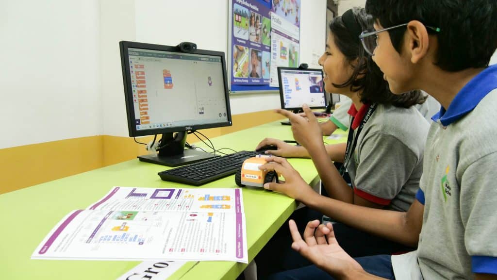 Students Developing Their Coding Skills