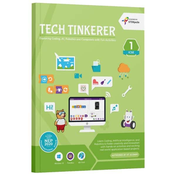 ICSE Coding, AI, Robotics and Computer Book - Class 1 | Tech Tinkerer