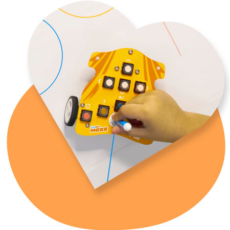 Draw Mode to draw shaped and patterns with Wizbot Maxx