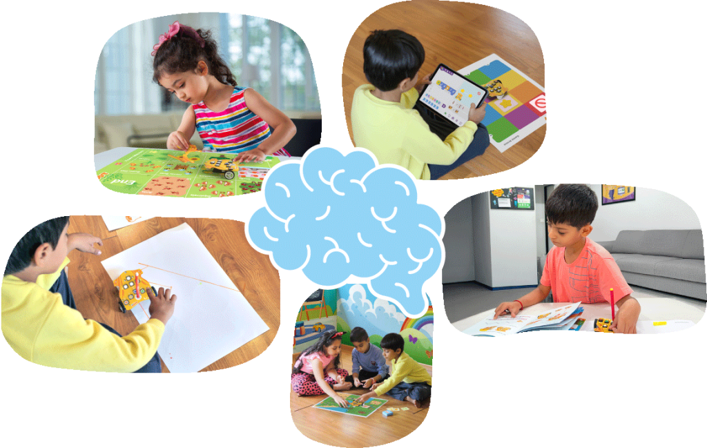 Brain development of kids at an Early Age with Wizbot Maxx screen-free robot toy